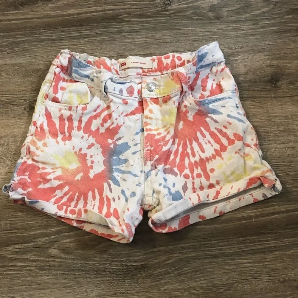 Levi's Tie Dye Shorty Shorts